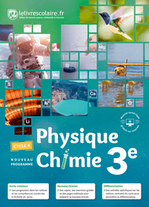 Couverture du manuel scolaire : Physique-Chimie 3e