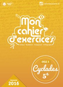 Couverture du manuel scolaire : Français 5e - Cahier d’exercices