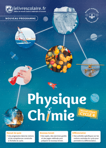 Couverture du manuel scolaire : Physique-Chimie Cycle 4