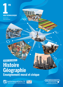 Couverture du manuel scolaire : Histoire-Géographie-EMC - 1re Techno