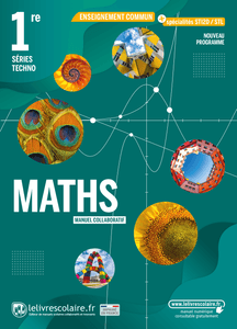 Couverture du manuel scolaire : Mathématiques 1re Techno