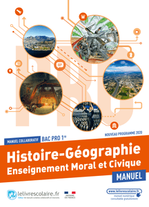 Couverture du manuel scolaire : Histoire-Géographie-EMC 1re Bac Pro