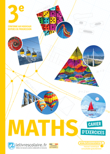 Couverture du manuel scolaire : Mathématiques 3e - Cahier d'exercices