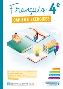 Couverture du manuel scolaire : Français 4e - Cahier d’exercices - 2022