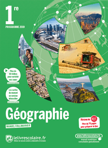 Couverture du manuel scolaire : Géographie 1re